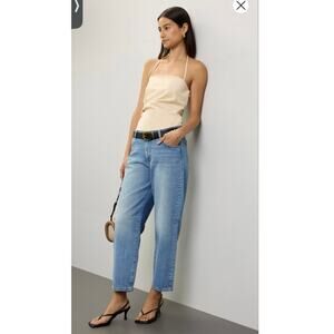 DL1961 Blue Cotten Denim Light Wash Relaxed Fit Straight Leg Denim Jeans sz 27